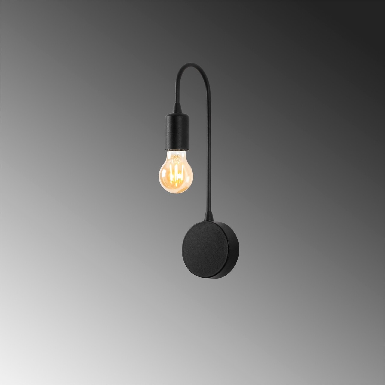 Aplica de perete, Baston - 3280, Tatum, 10 x 14 x 38 cm, 1 x E27, 40W, negru - imagine 6